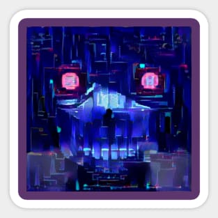 NightCity Cyborg Sticker